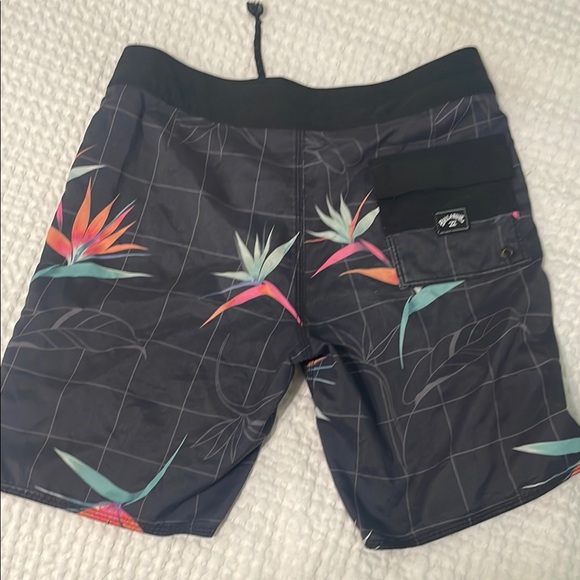 Billabong Black Tropical Kids Swim Trunks - Picture 4 of 6